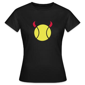 Tennis - Women's T-Shirt - black - Front - AI Model Female 172 dark (172cm)