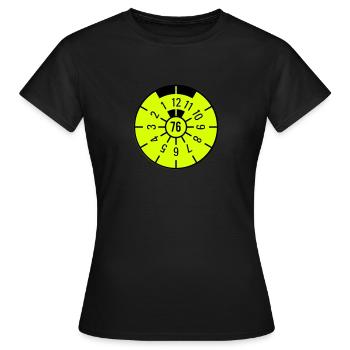 TÜV 1976 - T-shirt Femme - noir - Devant - AI Model Female 172 dark (172cm)