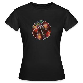 basketball galaxy - T-shirt Femme - noir - Devant - AI Model Female 172 dark (172cm)