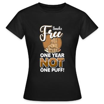 Nikotin Disziplin Sucht - Frauen T-Shirt - Schwarz - Vorne - AI Model Female 172 dark (172cm)