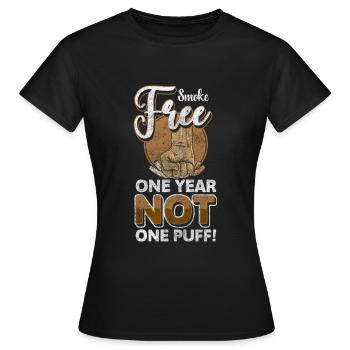 Nichtraucher Nikotin Disziplin Rauchverbot - Frauen T-Shirt - Schwarz - Vorne - AI Model Female 172 dark (172cm)