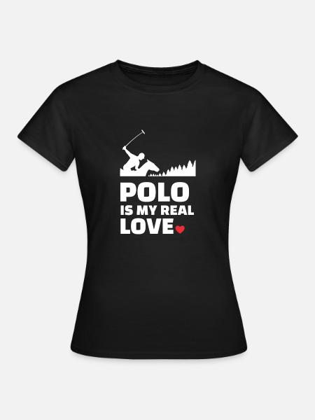 Ich Liebe Polo - Frauen T-Shirt - Schwarz
