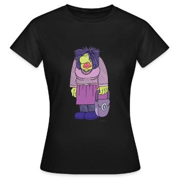 The Lady - Women's T-Shirt - black - Front - AI Model Female 172 dark (172cm)