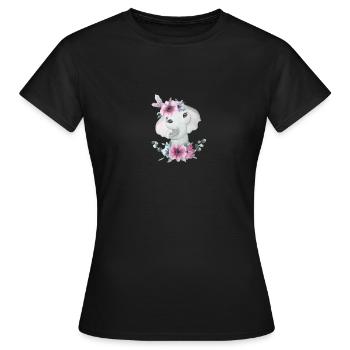 Elefant - Frauen T-Shirt - Schwarz - Vorne - AI Model Female 172 dark (172cm)