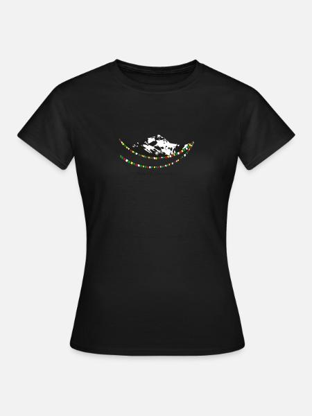 Mount Everest - Frauen T-Shirt - Schwarz