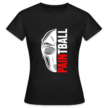 Paintball Gotcha Game Painter - T-shirt Femme - noir - Devant - AI Model Female 172 dark (172cm)