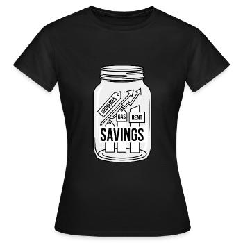 Die Wirtschaft ist eine Falle - Frauen T-Shirt - Schwarz - Vorne - AI Model Female 172 dark (172cm)