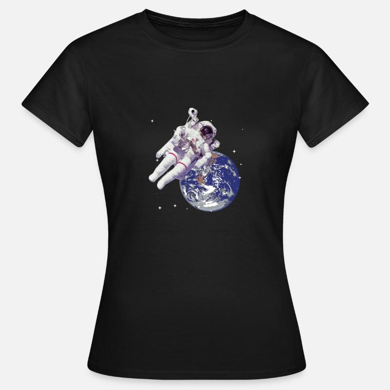 Astronaute dans l'espace - T-shirt Femme - noir