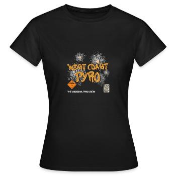 Pyro de la côte ouest - T-shirt Femme - noir - Devant - AI Model Female 172 dark (172cm)