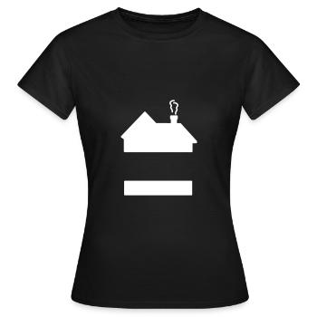 House - Insert your text - Women's T-Shirt - black - Front - AI Model Female 172 dark (172cm)
