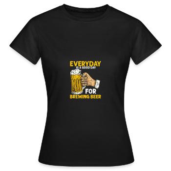 Brasseur - T-shirt Femme - noir - Devant - AI Model Female 172 dark (172cm)