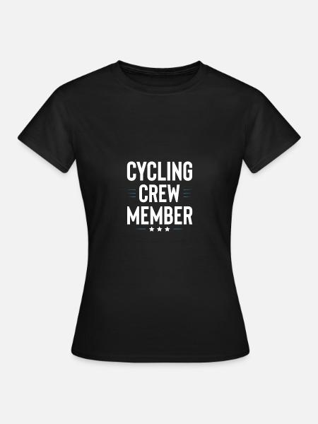 Cycling Crew - Frauen T-Shirt - Schwarz