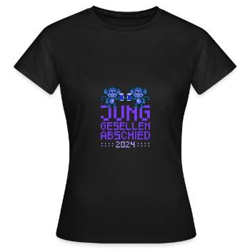 Monkey Bachelor Party 2024 Party - Women's T-Shirt - black - Front - AI Model Female 172 dark (172cm)