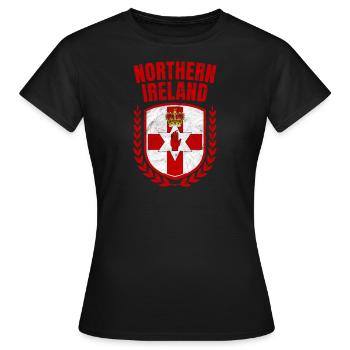 Nordirland - Frauen T-Shirt - Schwarz - Vorne - AI Model Female 172 dark (172cm)
