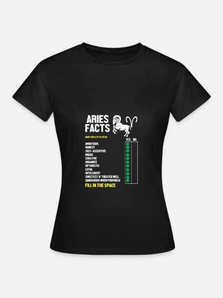 Sternzeichen Widder - Frauen T-Shirt - Schwarz