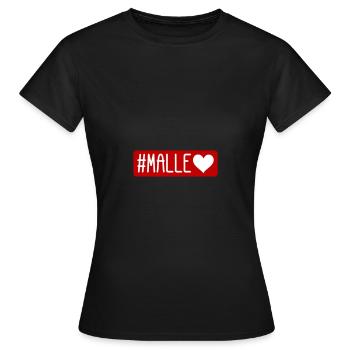 Malle Herz Mallorca - T-shirt Femme - noir - Devant - AI Model Female 172 dark (172cm)