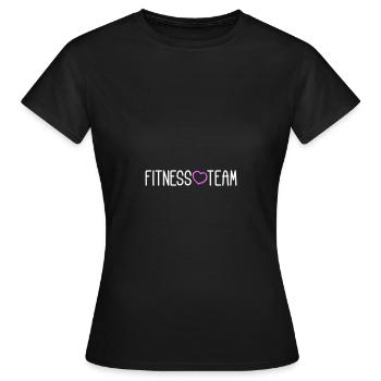 Équipe de fitness - T-shirt Femme - noir - Devant - AI Model Female 172 dark (172cm)