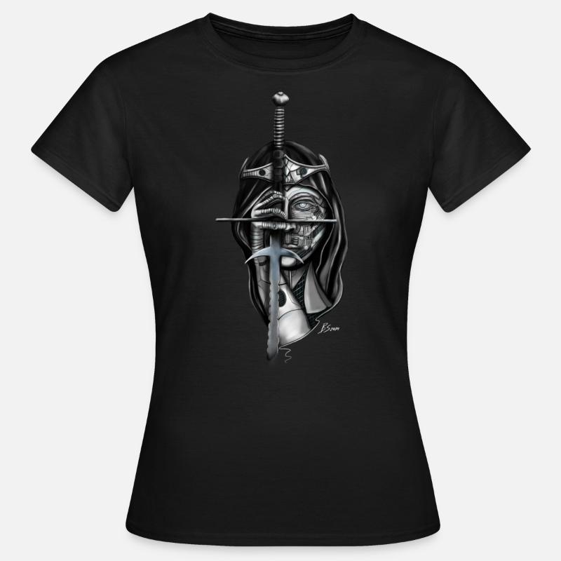 Cyborg with Sword - Women's T-Shirt - black