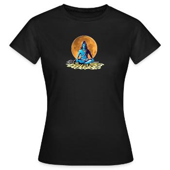 Lord Shiva Adiyogi - T-shirt Femme - noir - Devant - AI Model Female 172 dark (172cm)