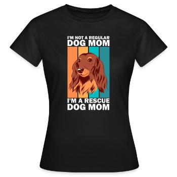 Rettungshund Mama Tierheimarbeiter - Frauen T-Shirt - Schwarz - Vorne - AI Model Female 172 dark (172cm)