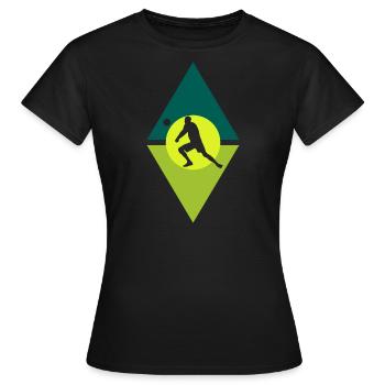 Volleyball Beachball Volleyball Players - Women's T-Shirt - black - Front - AI Model Female 172 dark (172cm)