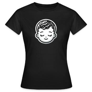 Baby Kopf Schlaf - Frauen T-Shirt - Schwarz - Vorne - AI Model Female 172 dark (172cm)