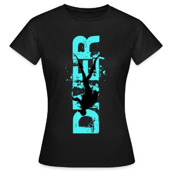 Diver - Frauen T-Shirt - Schwarz - Vorne - AI Model Female 172 dark (172cm)