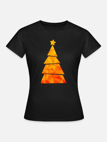 Christmas Tree - Weihnachtsbaum - Weihnachten - Frauen T-Shirt - Schwarz