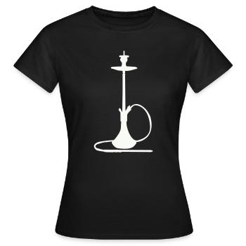 Shisha Silhouette - T-shirt Femme - noir - Devant - AI Model Female 172 dark (172cm)