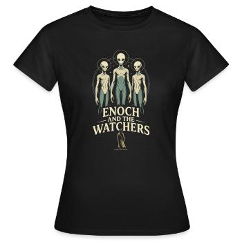 Henoch und Wächter - Frauen T-Shirt - Schwarz - Vorne - AI Model Female 172 dark (172cm)