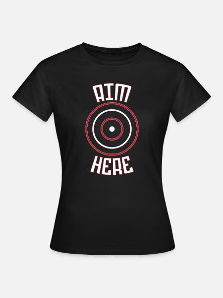 Dart Dartboard Dartpfeil - Frauen T-Shirt - Schwarz