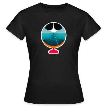 Abstraktes Gleichgewicht - Frauen T-Shirt - Schwarz - Vorne - AI Model Female 172 dark (172cm)