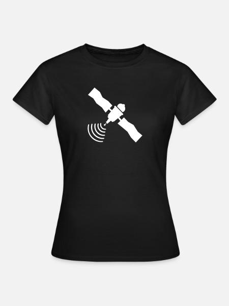 Satellit - Frauen T-Shirt - Schwarz