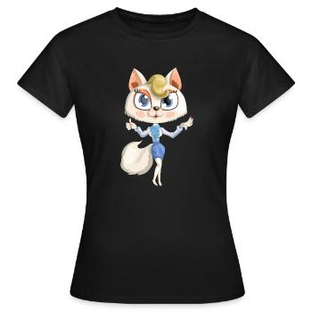 Sweet cat - Frauen T-Shirt - Schwarz - Vorne - AI Model Female 172 dark (172cm)