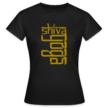 yoga shiva - T-shirt Femme - noir - Devant - AI Model Female 172 dark (172cm)