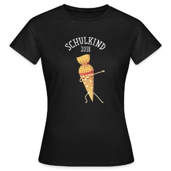 Einschulung Schulkind 2018 Dabbing Schultüte - Women's T-Shirt - black - Front - AI Model Female 172 dark (172cm)