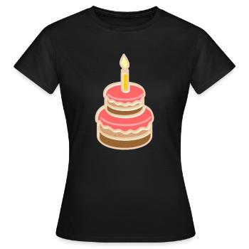 CAKES - Women's T-Shirt - black - Front - AI Model Female 172 dark (172cm)