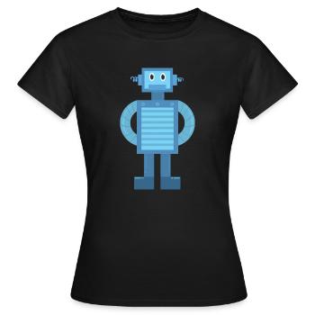 Roboter - Frauen T-Shirt - Schwarz - Vorne - AI Model Female 172 dark (172cm)