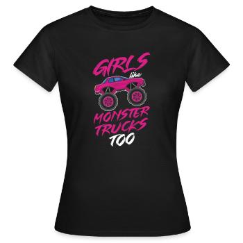 Monster Trucks Filles Monster Truck - T-shirt Femme - noir - Devant - AI Model Female 172 dark (172cm)