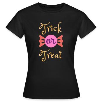 Trick or Treat - Women's T-Shirt - black - Front - AI Model Female 172 dark (172cm)