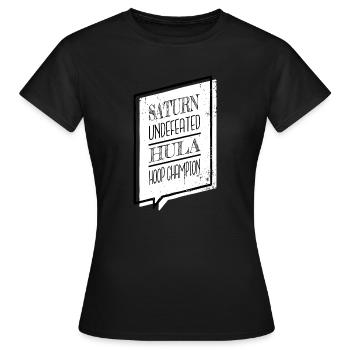 astronomie physique en apesanteur céleste drôle - T-shirt Femme - noir - Devant - AI Model Female 172 dark (172cm)