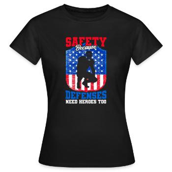 Football Game American Football Football Player - Women's T-Shirt - black - Front - AI Model Female 172 dark (172cm)