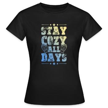 Winter Cold - Women's T-Shirt - black - Front - AI Model Female 172 dark (172cm)
