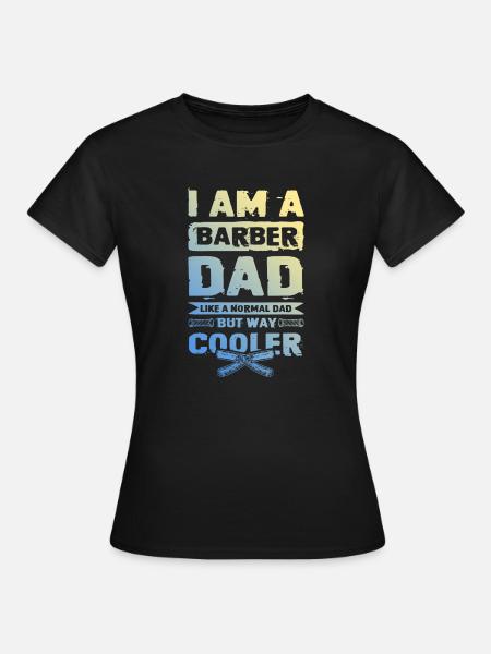Barber Dad - Frauen T-Shirt - Schwarz