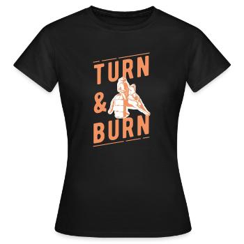 Barrel Racing - Women's T-Shirt - black - Front - AI Model Female 172 dark (172cm)