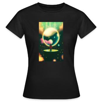 Universum - Frauen T-Shirt - Schwarz - Vorne - AI Model Female 172 dark (172cm)