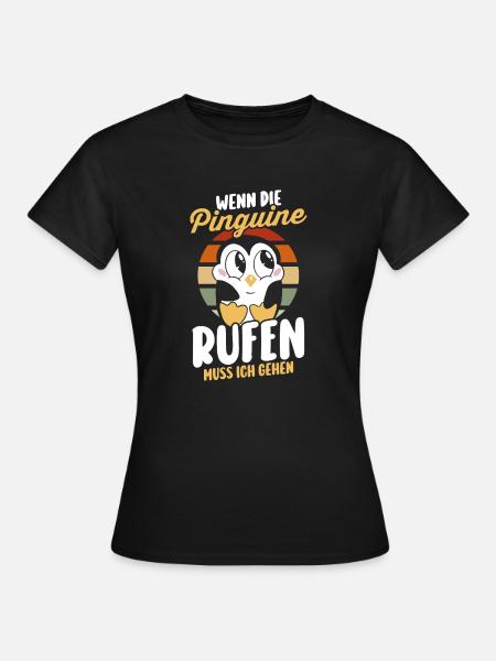 Pinguin - Frauen T-Shirt - Schwarz