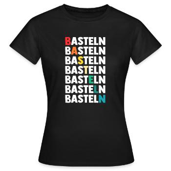 Bastler Basteln - Frauen T-Shirt - Schwarz - Vorne - AI Model Female 172 dark (172cm)