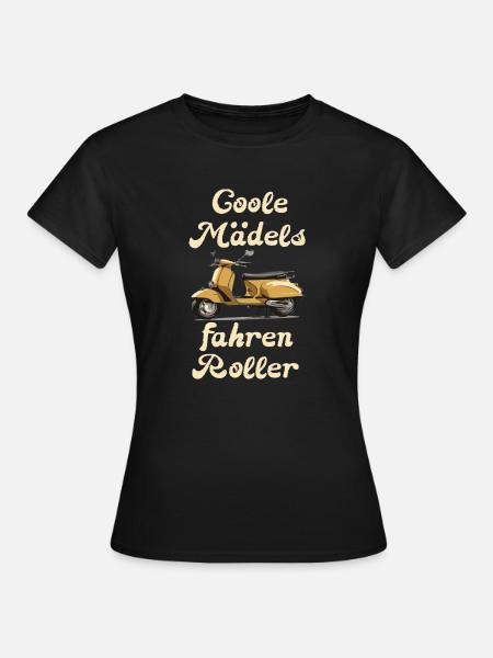 Mofafahrerin - Frauen T-Shirt - Schwarz