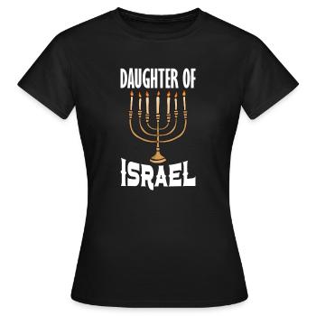 Juif Chandeleur Menorah Hanoukka Religion juive - T-shirt Femme - noir - Devant - AI Model Female 172 dark (172cm)